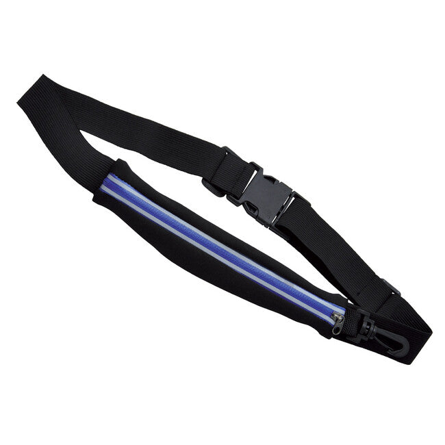 Baladeo TRA065 Performance Running Reflective Waistbag, Black-Navy Blue