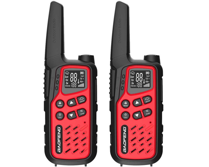 BaoFeng BF-T25E PMR Radio 2-Pack, Red
