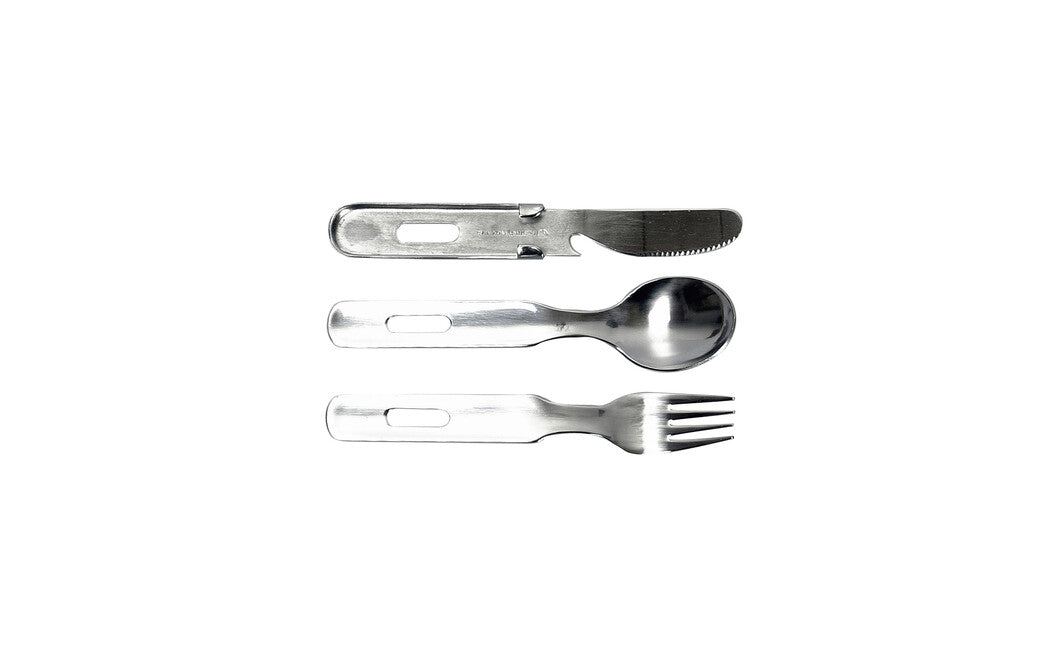 BasicNature Biwak Trekking Cutlery 3 Segments