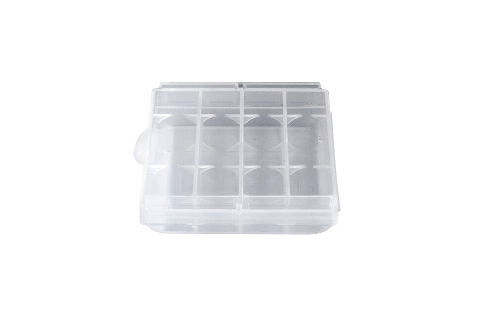 BasicNature Battery Box for 4 Batteries, Clear