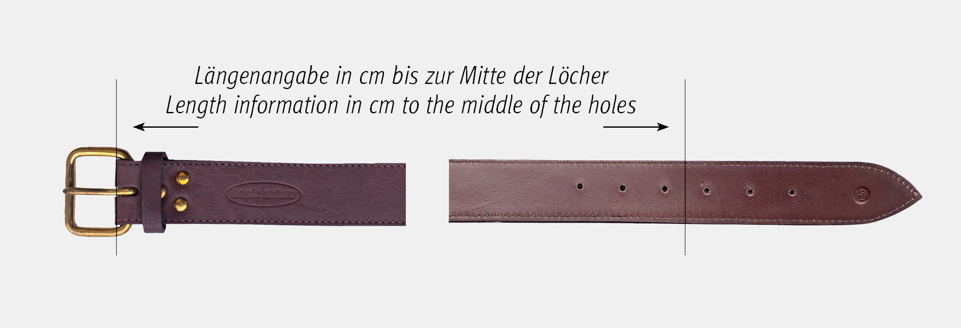 BasicNature Classic Money Belt, Mocha 80 cm