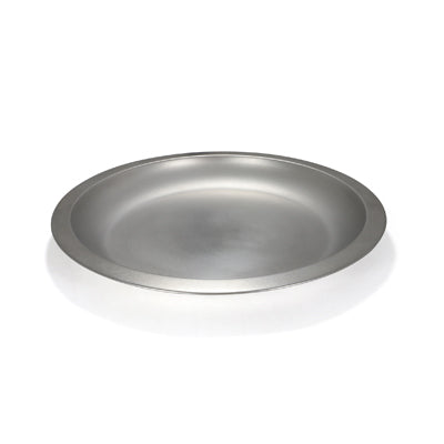 BasicNature Shallow Stainless Steel Plate Flat