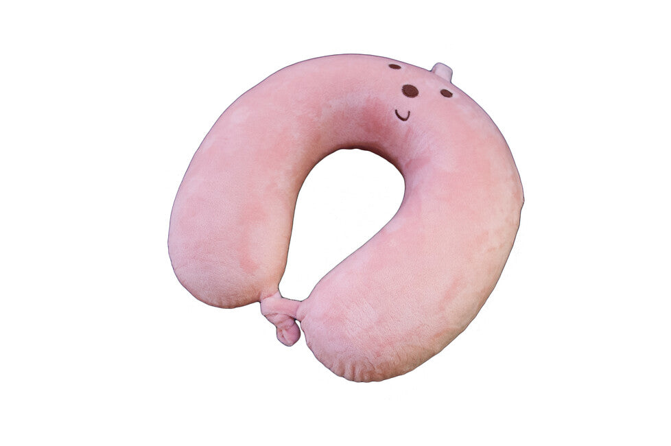BasicNature Kids Neck Pillow, Pink
