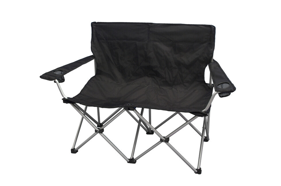 BasicNature Love Seat Travel Chair, Black
