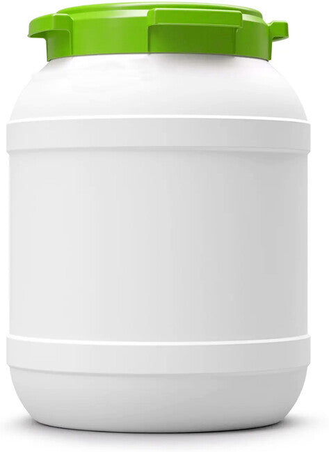 BasicNature ECO Wide-Mouth Drum, Round, White 26L