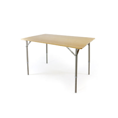 BasicNature Bamboo Folding Table 100 x 65 cm