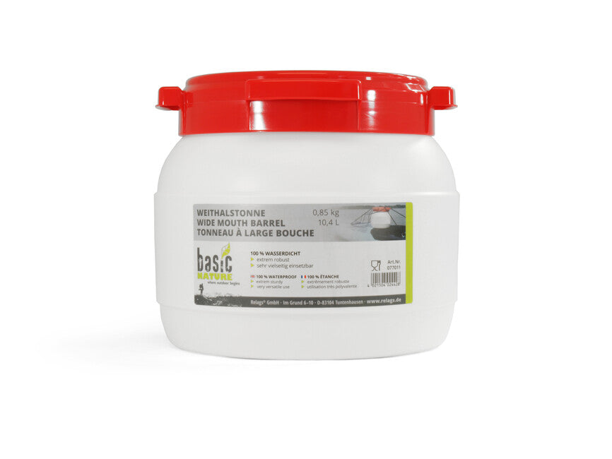 BasicNature Sud Wide Mouth White 10.4 L