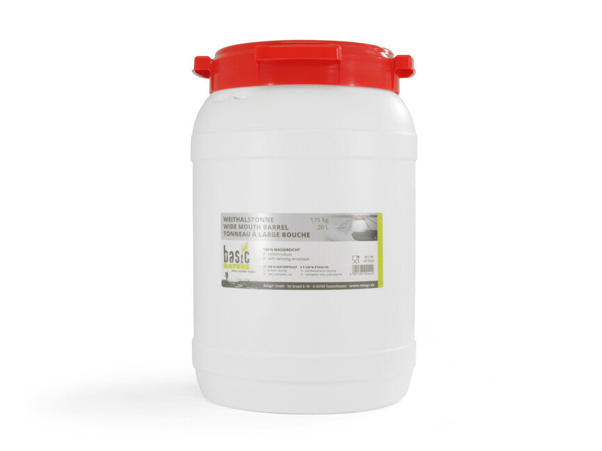 BasicNature Jerry Can Wide Mouth White 20L