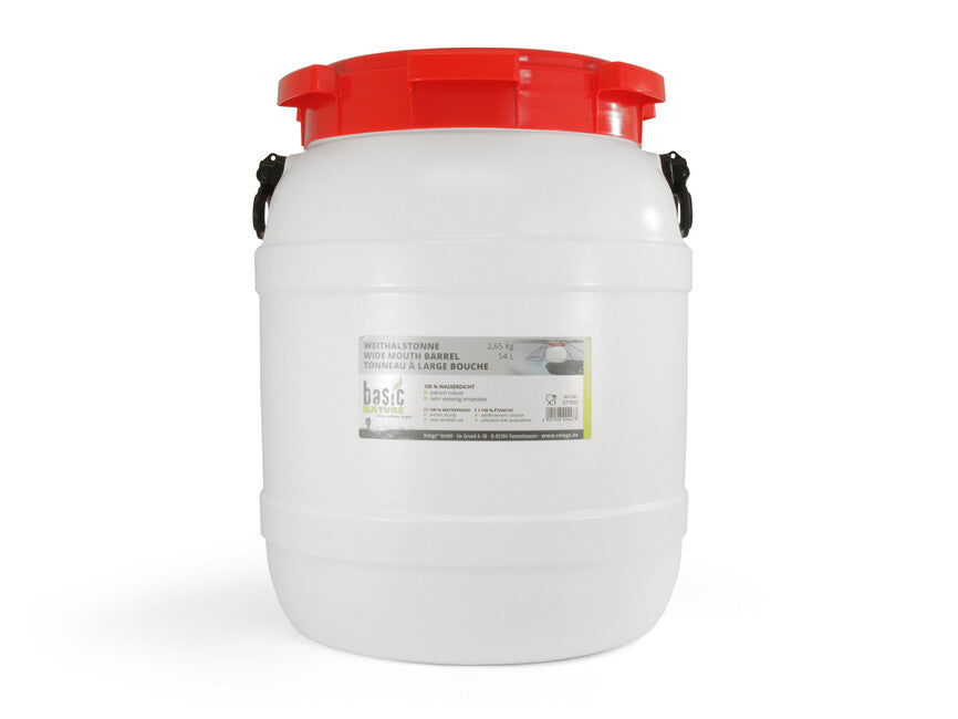 BasicNature Pot with Wide Mouth White 54 L
