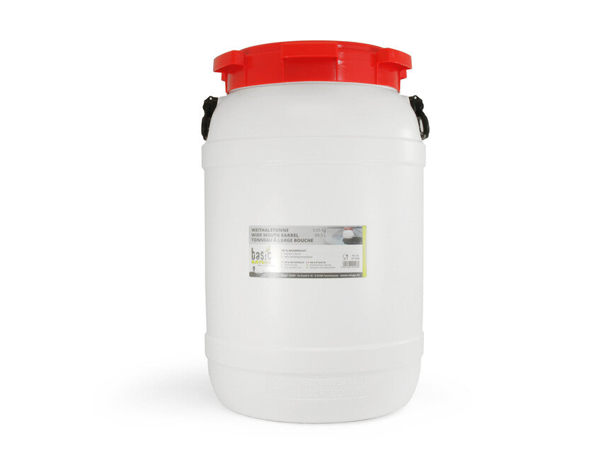BasicNature Wide Mouth Jug, White, 68.5 L