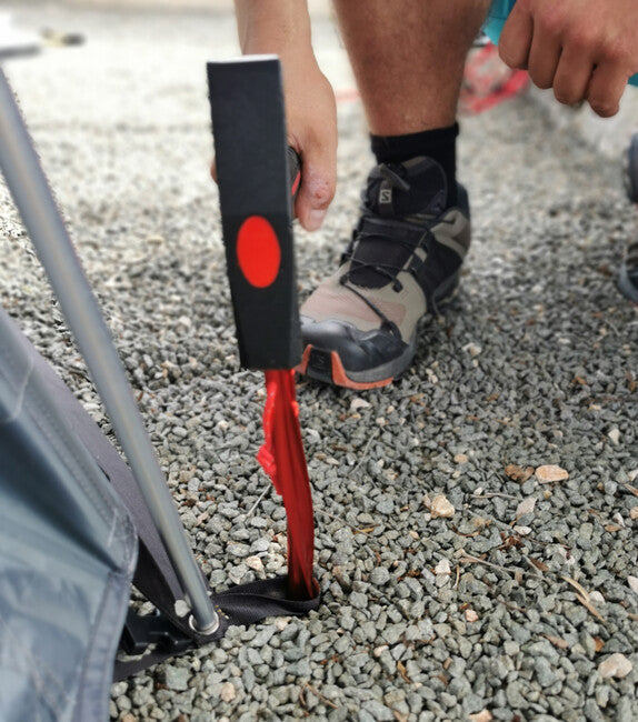 BasicNature T-Stake Tent Peg, Red 25 cm 4 pcs