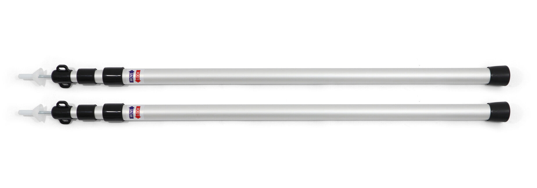 BasicNature Telescopic Trekking Poles Aluminum Small 80-180 cm 2 pcs