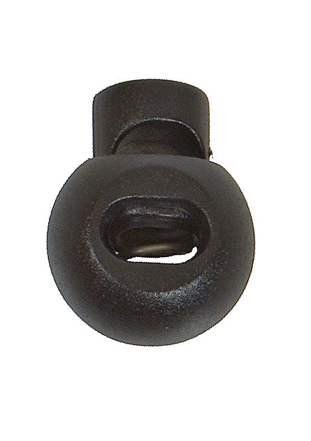 BasicNature Drawstring Clip Black Round 10 pcs