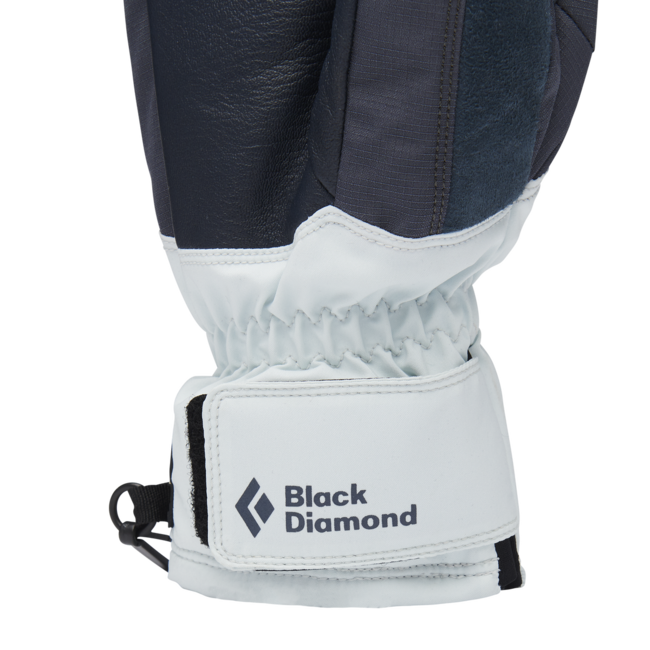 Black Diamond Mission Mx Mitts Women's Winter Gloves, Charcoal-Belay Blue