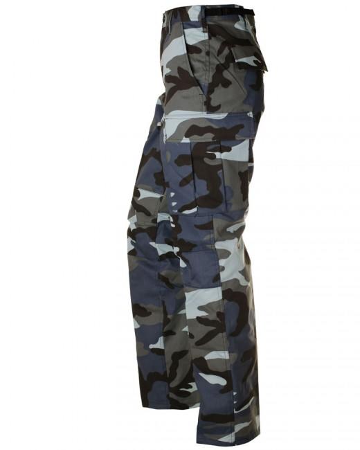 O&T Men's BDU Pants, Skyblue Pattern