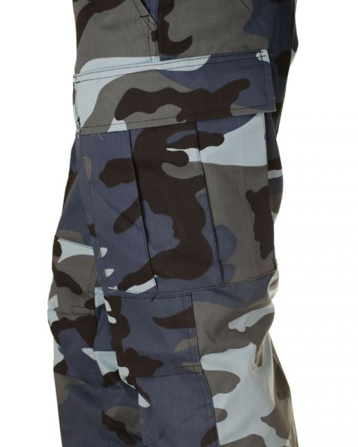 O&T Men's BDU Pants, Skyblue Pattern