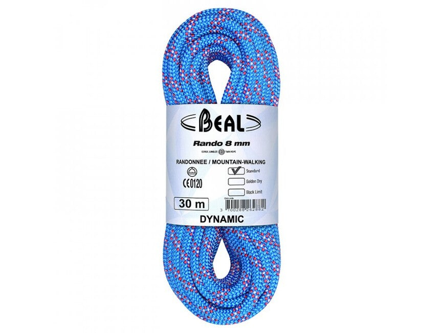BEAL Golden Dry Rando Double Rope 8 mm 20 m, Blue