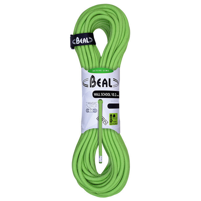 BEAL Wall School Unicore Climbing Rope 10.2mm 20m, Green