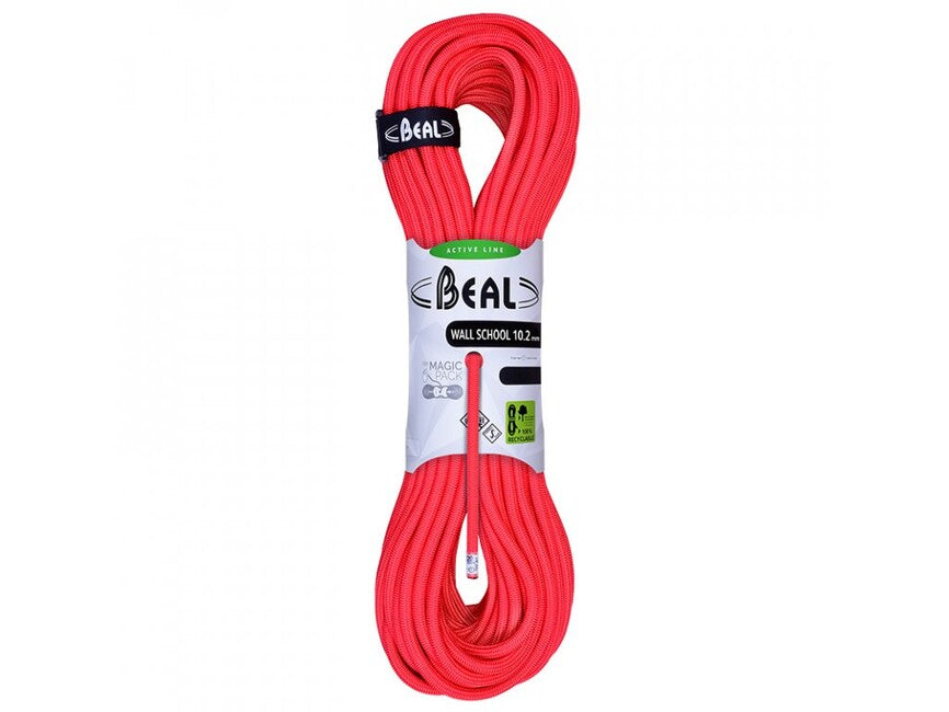 Beal Wall School Unicore Climbing Rope 10.2 mm, Red 200 m