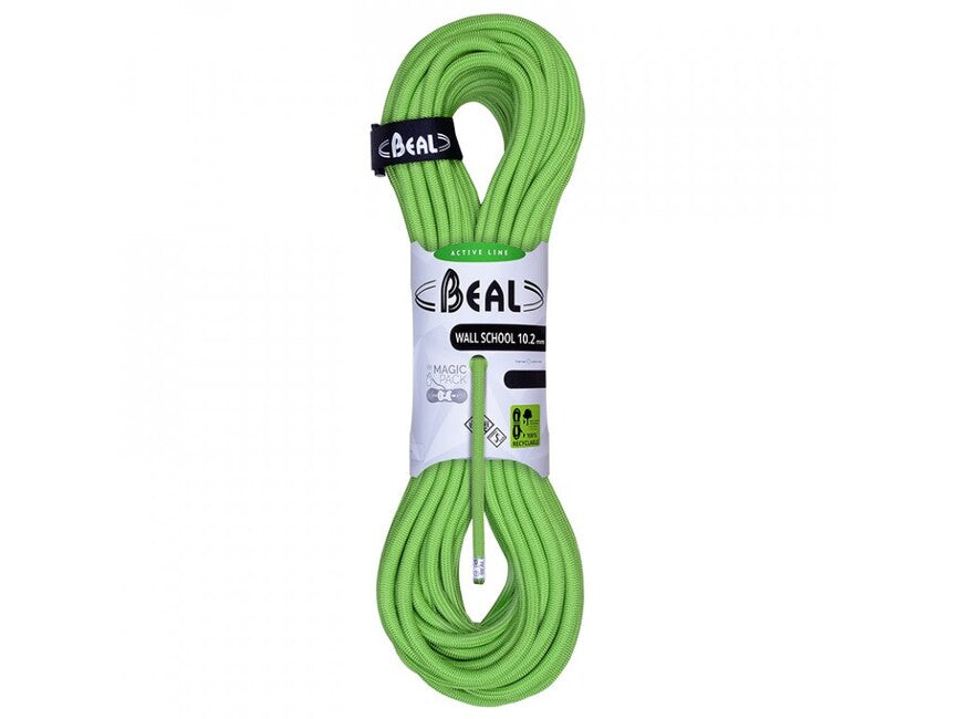 Beal Wall School Unicore Climbing Rope 10.2mm, Green 200m