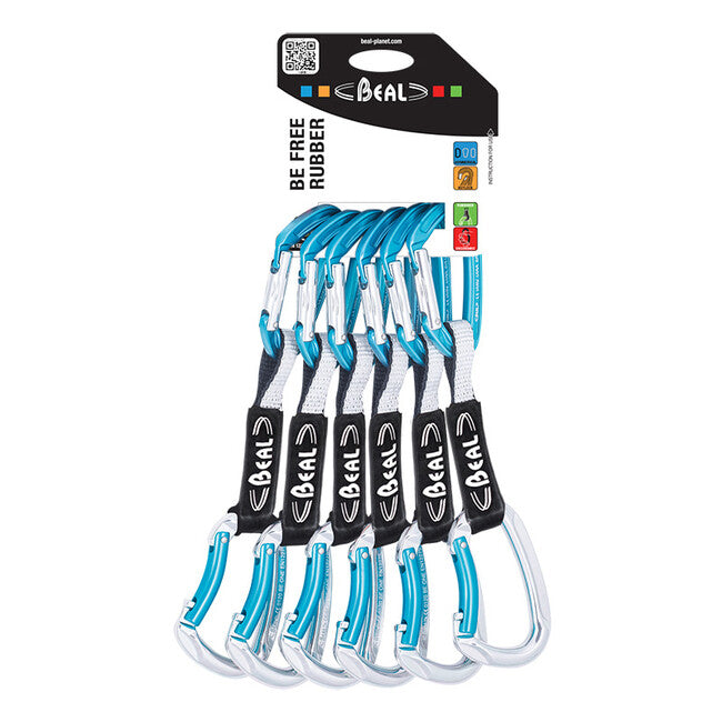 BEAL Be Free Rubber Express Set 12 cm, 2-Piece Quickdraws
