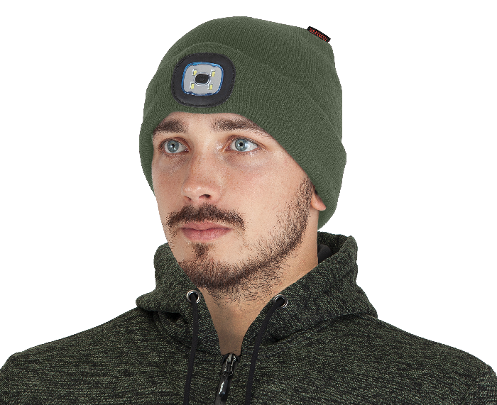 BENNON LUMOS USB LED Beanie, Green