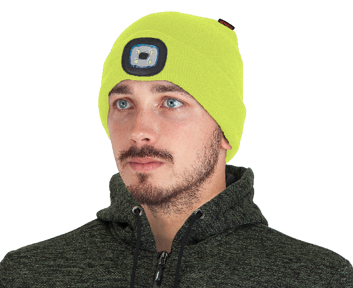 BENNON LUMOS USB LED Beanie, Yellow