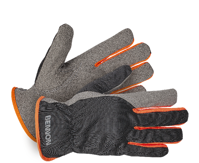BENNON CARPOS Gloves, Grey/Orange (12 pcs)