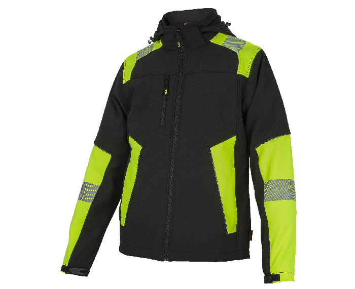 Bennon Reflectos Work Jacket, Black/Yellow