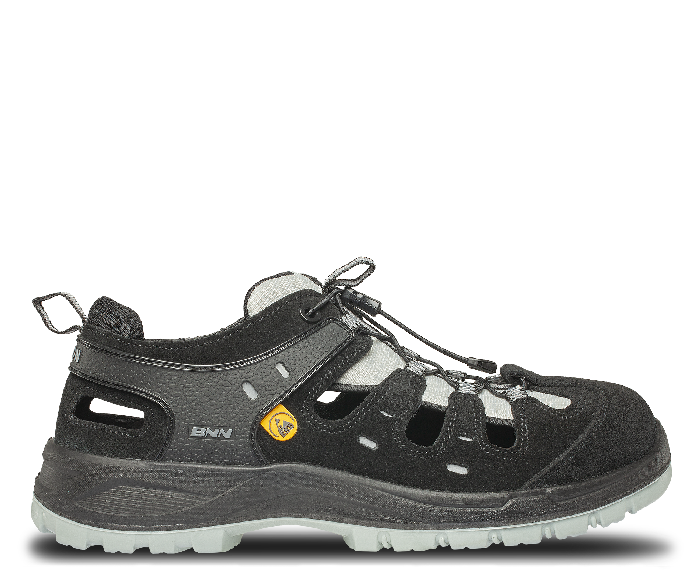 Bennon BOMBIS LITE S1P ESD NM Work Sandals, Grey