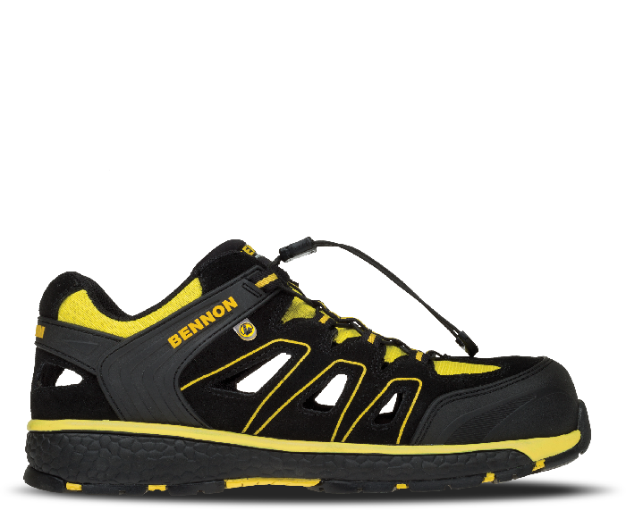 BENNON Bombis S1 ESD NM Work Sandals, Yellow