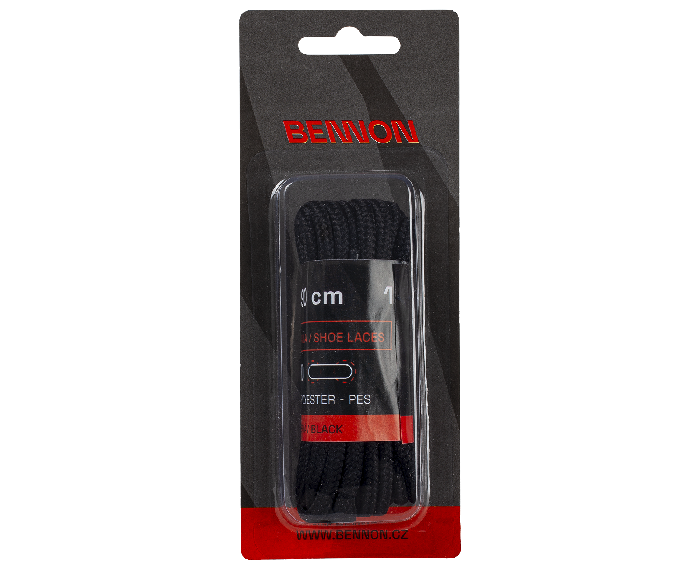 BENNON Shoelaces Laces Black Box 190 cm