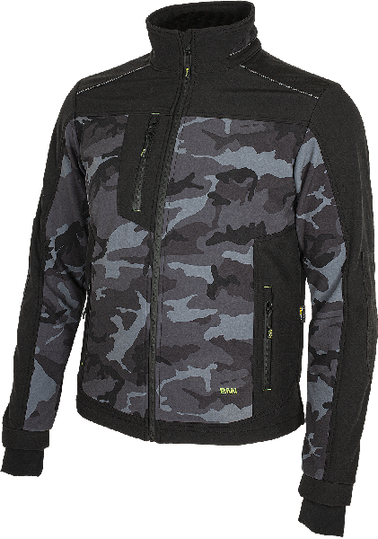BENNON Camos Softshell Jacket, Black/Grey