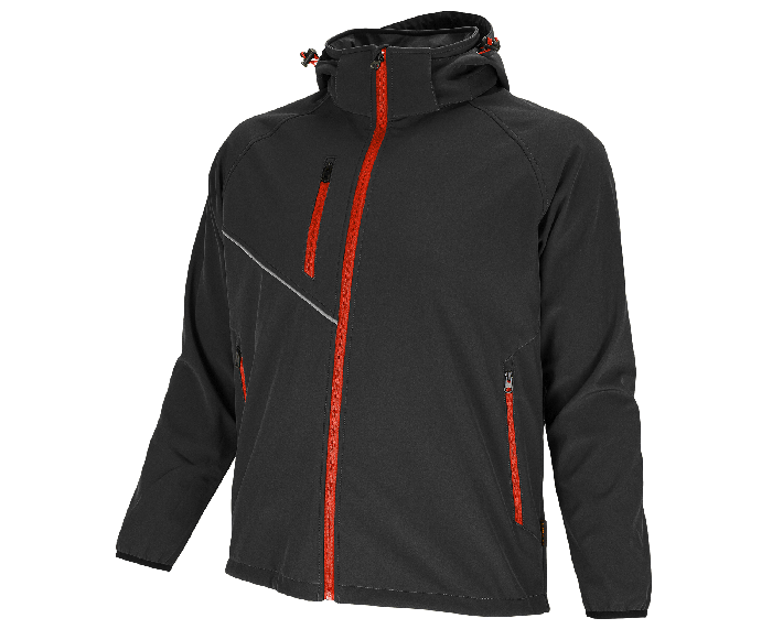 Bennon Force Softshell Jacket, Black/Red