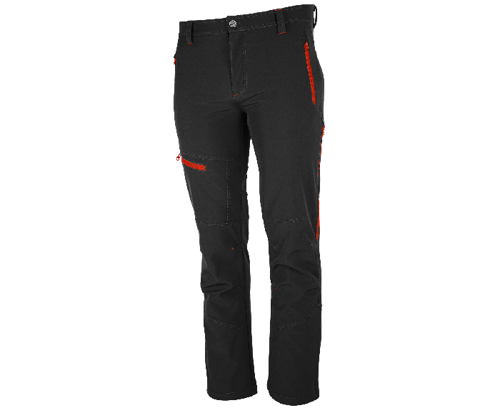BENNON Force Softshell Pants, Black/Red