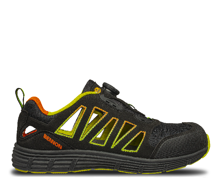 Bennon REBEL S1P ESD ATOP Low Sports Work Shoes, Green