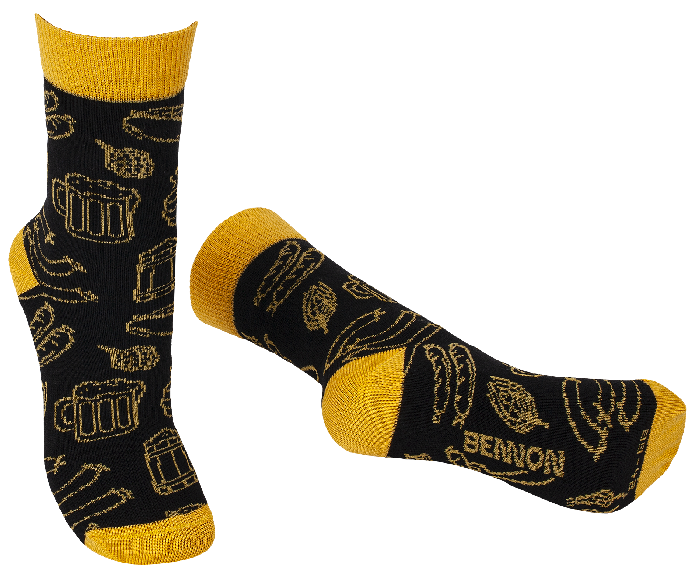Bennon Bennonky Socks, Yellow/Black