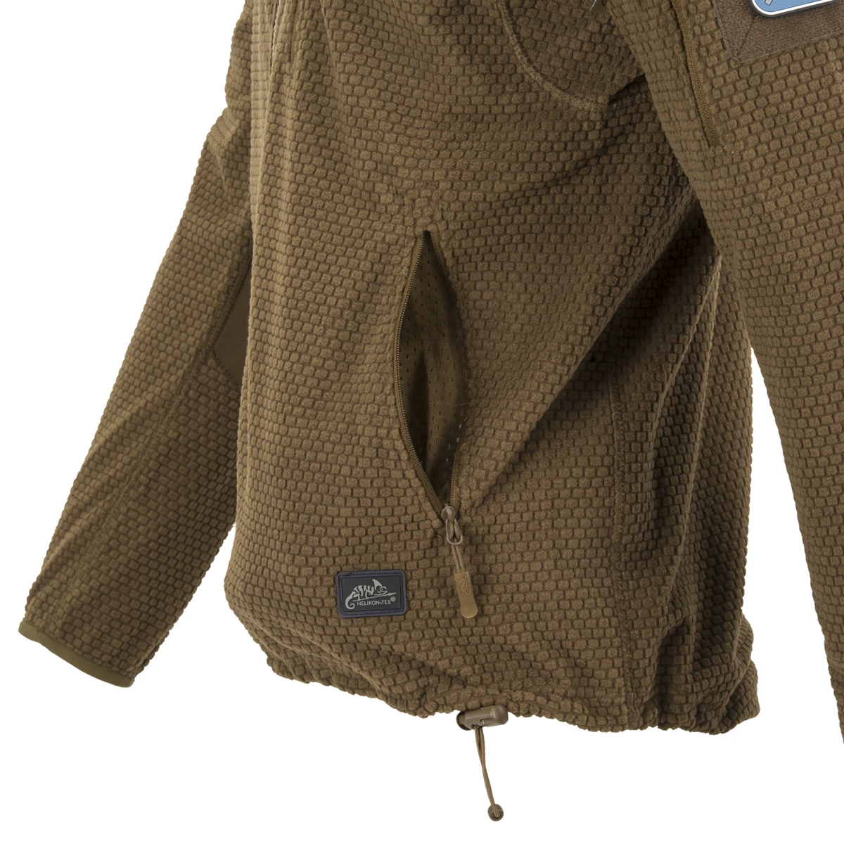 Helikon-Tex Alpha Hoodie flísová bunda, shadow grey