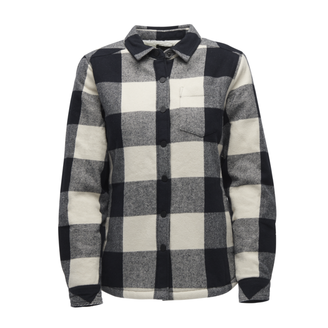 Black Diamond Dámska flanelová košeľa Project Lined Flannel, black-off white plaid