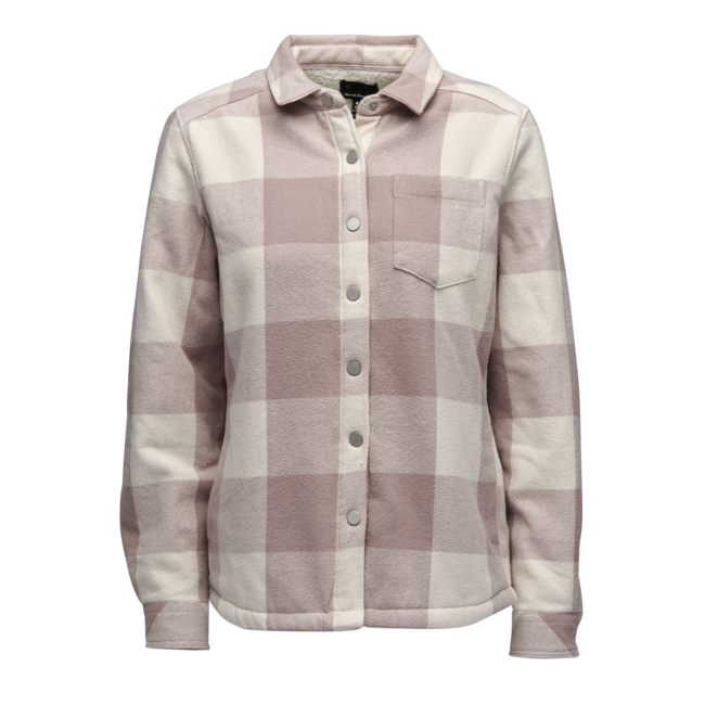 Black Diamond Dámska flanelová košeľa Project Lined Flannel, pale mauve-off white plaid