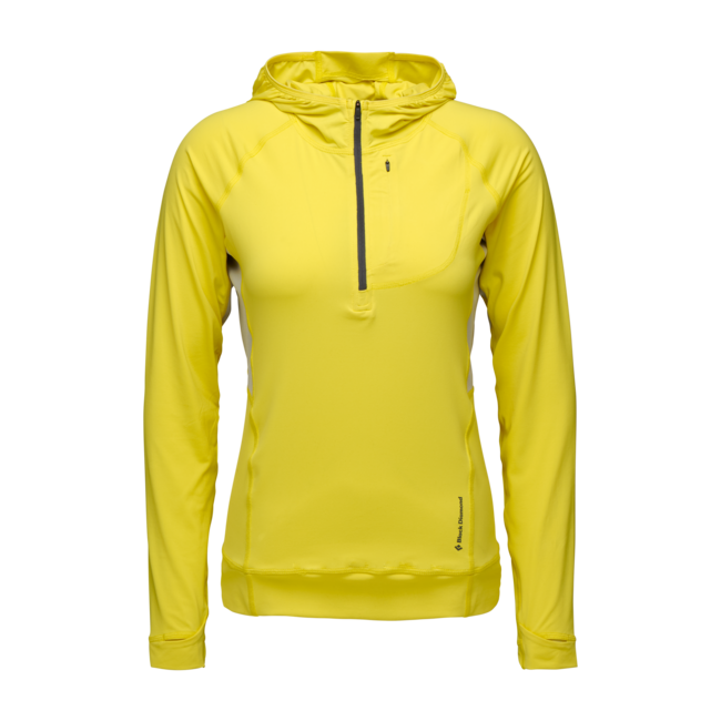 Black Diamond Alpenglow Pro Women's Hoodie, Clean Yellow