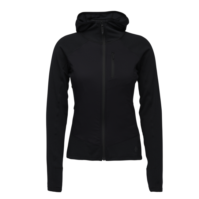 Black Diamond Coefficient Lt Hybrid Women's Hoodie, Black
