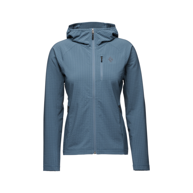 Black Diamond Women's Coefficient Storm Hoodie, Creek Blue