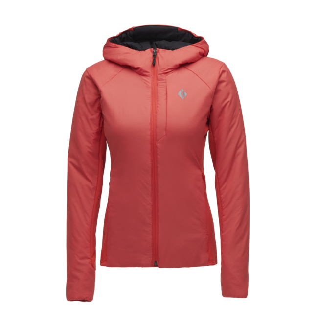 Black Diamond First Light Hybrid Women's Hoodie, Coral Red