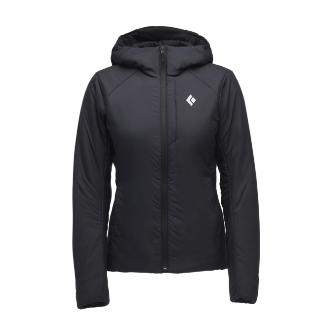 Black Diamond First Women's Light Stretch Hoodie, Black