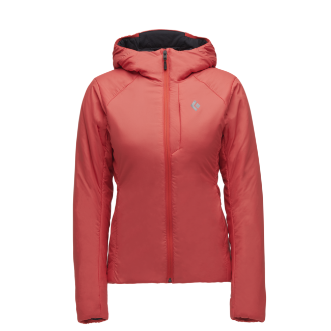 Black Diamond First Light Stretch Women's Hoodie, Coral Red