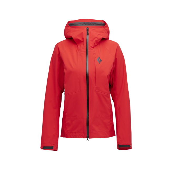 Black Diamond Women's Highline Stretch Shell Jacket, Coral Red