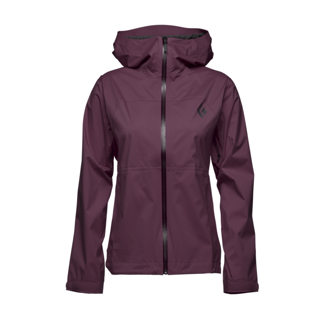 Black Diamond Stormline Stretch Rain Shell Women's Jacket, Blackberry