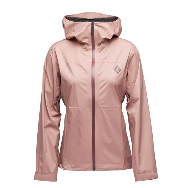 Black Diamond Stormline Stretch Rain Shell Women's Jacket, Chalk Pink