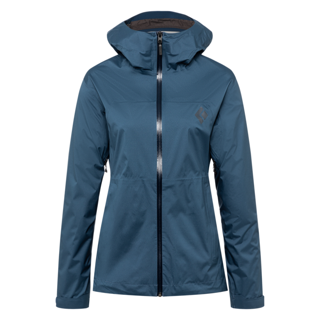 Black Diamond Women's Stormline Stretch Rain Shell, Ink Blue